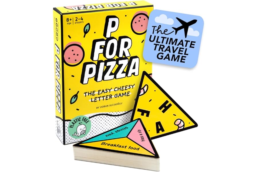 Big Potato P for Pizza – Fast-Paced Word Card Game for Kids, Teens & Adults | Travel-Friendly, Pocket-Sized Family Game for 2–4 Players | Quick, Fun & Easy to Play Anywhere