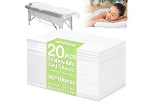 20 st engångslakan, massage spa-lakan, mjukt icke-vävt tyg massagebord lakan skyddande täcke för skönhetssalong, spa, massage