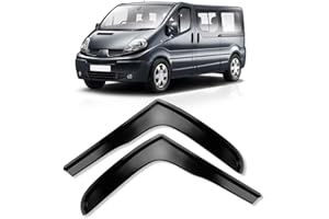 Opaltool Déflecteurs De Vent Pluie d'air pour R-enault Trafic 2014-2024, 2 pièces Protection Contre la Pluie à Coller sur Les fenêtres