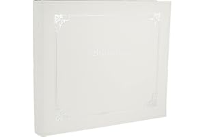 PIONEER PHOTO ALBUMS Pioneer 12 Inch by 12 Inch 3-Ring Sewn Italian Cover Scrapbook Binder, White