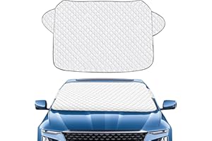 LIDEYE Copertura Parabrezza Auto, Copri Parabrezza Auto, Anti UV, Pieghevole, Adatto la Maggior Parte dei Veicoli, 150 * 93cm, Contro Neve Ghiaccio Gelo Polvere Sole