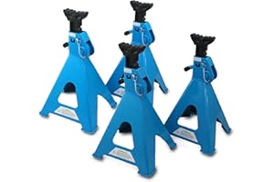 MS-Point 4er Set LKW Unterstellböcke 12T Auto PKW Abstellbock kfz Stützbock Heber 12000kg - Blau
