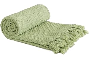 Emma Barclay Manta, Algodón, Pistacho, 50x60 (127x152cm)