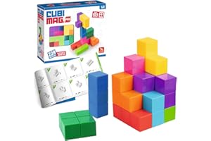 LUDILO Cubimag Pro – zabawka edukacyjna dla dzieci, magnetyczne puzzle, zabawka podróżna, zabawka edukacyjna, puzzle 3D, wspiera logikę i wizję przestrzenną
