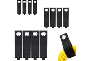 BOBODE Extension Cord Holder Organizer 12 Pack Heavy Duty Storage Straps Cord Wrap Keeper Fastening Straps Cable Straps for Cords, Hoses, Rope, RV, Boat, and Garage Storage and Organization