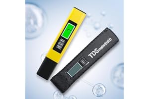 NATFORTREE 4-in-1 Digital TDS Meter – Water Quality Tester | EC, Temperature (℃/℉) & 0-9999 ppm for Drinking Water, Aquariums & RO-RODI Systems (Yellow)