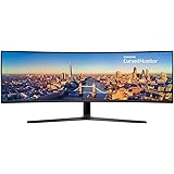 Samsung LC49J890DKUXEN 49" Curved Ultra Wide LED Monitor - Super UltraWide 3840 x 1080, 144Hz, HDMI, Displayport, USB-C…