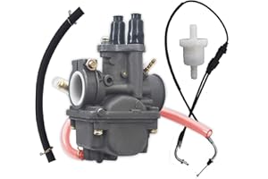 AISENPARTS Motorcycle Carburetor Carb Throttle Cable Fuel Filter Replacement for Yamaha PW80 Dirt Bike Carb 1983-2006