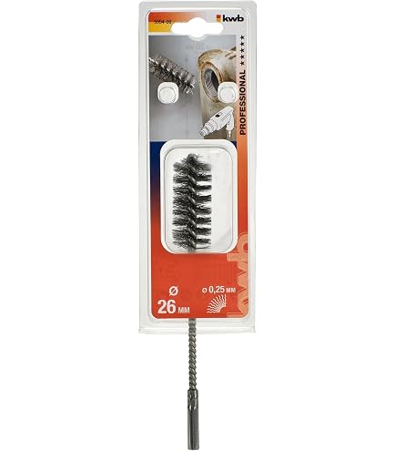 Produktbild von Lessmann Zylinderbürste Mit Öse – 8 Mm Durchmesser, 300 Mm Länge, Stahldraht Gewellt, Verzinkt, Made In Germany