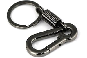 Maycom® Retro Style Simple Strong Carabiner Shape Keychain Key Chain Ring Keyring Keyfob Key Holder