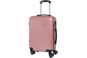 CABIN GO CABIN 5508 Valigia Trolley ABS, bagaglio a mano 55x37x20, Valigia rigida, guscio duro e antigraffio con 8 ruote.