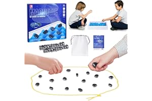 LEEWENYAN Magnetic Chess, Magnetic Effect Chess Set Battle Chess, Educational Checkers Game, Portable Chess Board Game with Magnetic Effect Party Gifts Supplies For Family Gathering and Travel