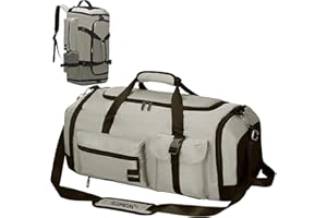 RLGPBON Borsone Palestra Borsa Sportiva con Scomparto Scarpe Borsone da Viaggio per Donna e Uomo Bagaglio Mano Weekend Multiuso Sport Borse da Palestra per Sport Viaggi Nuoto （65L）