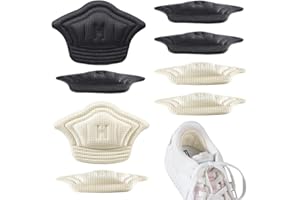 EAVUYIS 6 Paar Fersenkissen Liner Einsätze Anti-Rutsch Fersenpolster Selbstklebende Fersenpolster für zu große Schuhe, FerseFußpflege Protektor Verhindert Reibung und Blasen