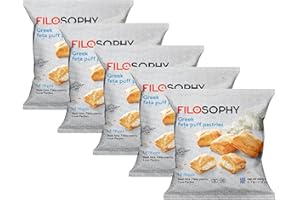QUBROS Filosophy Filo Vegan Pie, Traditional Greek Origin Frozen, 10 Flavours Available, Freshest Ingredients Ready to Bake and Eat (Greek FETA Puff Pastries 500g, 5 Pack)