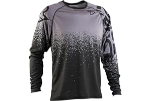 Dinint Uomo Magliette da Ciclismo da T-Shirt, Manica Lunga Top Abbigliamento Maglie da Ciclismo, Camicia Mountain Bike/MTB, Traspirante e Assorbente dal Sudore Maglia da Ciclismo