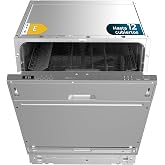 Cecotec Bolero Aguazero 6102 Full-BI E. 1850W, 60 cm Built-In Dishwasher, 12 Cutlery, Cutlery Basket, 6 Programs, Low Consump