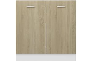 Festnight Mueble bajo de Cocina | Armario de Cocina | Armario Cocina Auxiliar | Roble Sonoma 80x46x81,5 cm