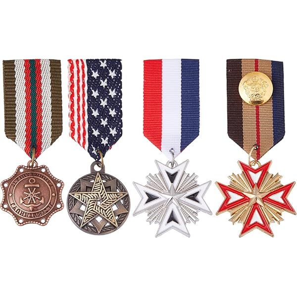 3 Pezzi Militare Medaglia Distintivo Spilla Spilla Nastro Vintage - Foto 6