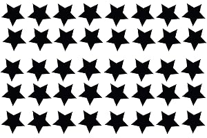 60 Second Makeover Limited Big Pack of 40 Vinyl Star Stickers Car Bike Scooter Helmet Decal Graphic Laptop Decorative Window
