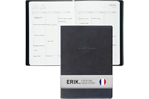 Grupo Erik - Agenda 2025 2026 - en Français - Agenda Semainier 2025 2026 A5 - Juillet 2025 à Août 2026 - Couverture Souple Simili Cuir