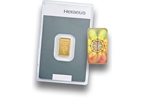 SAKIOO Goldbarren 2g Kinebar - 2 Gramm Gold - Heraeus - Prägefrisch - LBMA zertifiziert