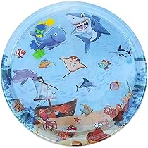 100cm Sensorische Wassermatte Für Haustiere - Aufblasbare Meereswelt Spielmatte