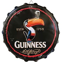 Plaque Métal Vintage Toucan Guiness | Planète Vintage