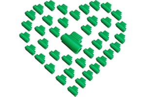 TSILIN 40 Pcs Greenhouse Clamp Garden Hoops Clips for Netting Garden Net Clips Film Row Cover Netting Tunnel Hoop Shed Film Clip Shading Net Rod Clips Film Buckles (11mm)