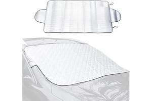 IUSOT Lecerrot Cubierta para coche – Protección para escarcha universal para coche, lona para parabrisas para antisol, polvo, hielo, escarcha, lluvia, nieve (150 x 70 cm)
