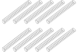 PATIKIL Compression Spring, 0.4mm Wire Dia x 4mm OD x 30mm L, 10 Pcs 304 Stainless Steel Mechanical Extension Small Springs Pen Springs Assortment Kit for Shop and Home Repairs