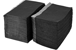ATOMUS 125Pcs Disposable Dental Bibs Waterproof Mat Leakproof Clean Tablecloths Underpad Beauty Salon Tattoo Protector Pad Sheet(black)
