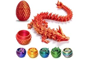 Gahwa Huevo de dragón impreso en 3D,2024 juguete misterioso de dragón misterioso, figuras de dragón móviles realistas, figuras de dragón móviles realistas, sorpresa huevos de dragón de Pascua,