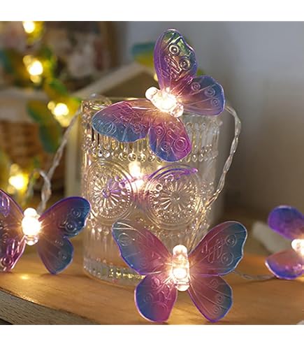 Koboko Catena di luci a stelle, 1,5 m, 10 LED, per cameretta dei