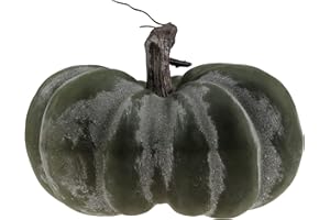 Gresorth 24 cm Grande Artificiale Falso Zucca Decorazione Autunno Caduta Halloween Casa Partito Natale Display - Marrone