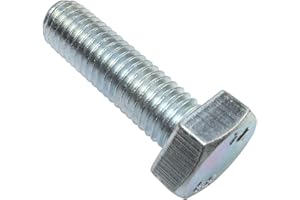 AERZETIX - C47351 - Set of 20 - Hexagon Bolts M10 x 35 - with Hexagonal Head - Diameter 10 x 35 mm - DIN 933 - Class 8.8 - Made of Galvanised Steel - DIY - Assembly Tool Hardware