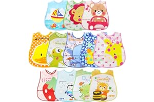 Dosolsollasol Bavaglini impermeabili Bavaglini con diverse stampe per neonati