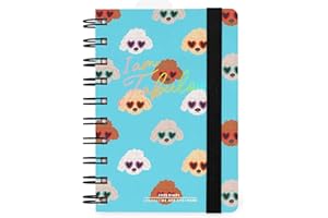 Legami - Agenda Giornaliera Spiralata Small, 12 Mesi, Diario da Gennaio 2025 a Dicembre 2025, Planner Pieghevole 2025/2026, Chiusura con Elastico, Taschina Finale, Rubrica, 8.5 x 13 cm, Sky Blue Dogs