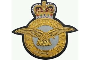 IMPERIAL KILT PRODUCTS British Air Force Navy Merchant Royal Engineers REME Royal Air Force Royal Engineers Blazer Badge (Royal Air Force (RAF) 10cm x 9cm)