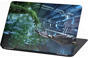 FINEST FOLIA Laptop Film Cover: Strange Adhesive Film Notebook Sticker Protective Cover Self-Adhesive Vinyl Skin Sticker (17 Inches, LP8 Green Technology)