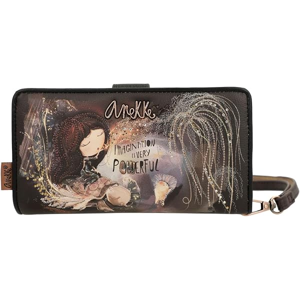 Porte-monnaie Anekke Avec Dragonne - Protection RFID - Design Multicolore - Portefeuille Compact Pour Femme - 3