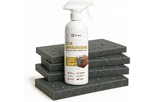 ki:ku® Stein Imprägnierung | für Terrassen, Wege, Mauern & mehr | wasserabweisend & schmutzabweisend | schützt vor Moos, Algen & Nässe | transparente Steinpflege | wetterfester Schutz