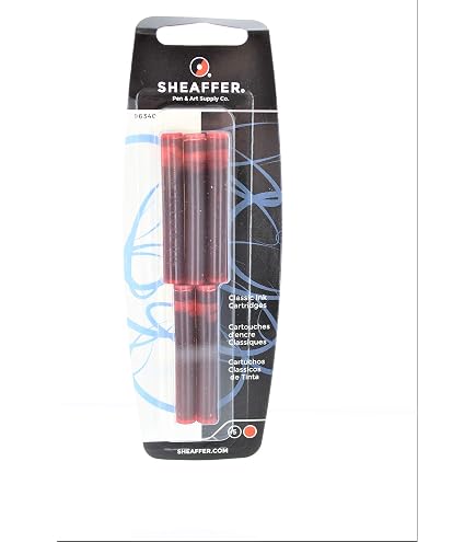 Sheaffer Classic Cartuchos De Tinta Negra Pack De 5 - Compatibles Con Plumas Estilográficas