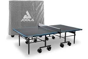 ‎JOOLA JOOLA Tischtennistisch, Profi Outdoor Tischtennisplatte, Wetterfest - 6 mm Aluminium-Kunststoffverbundoberfläche - Einklappbares Untergestell, inklusive Tischtennisnetz