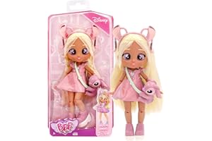 BFF BY CRY BABIES BFF BY BEBÉS LLORONES Disney Angel, Muñeca Articulada para Jugar a Vestir, Accesorios Inspirados la Amiga de Stitch, Juguete Regalo para Niños y Niñas a Partir de 3 Años