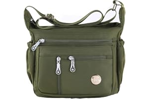 HERCMNOY Women Crossbody Bags Shoulder Bag Handbag Multiple Pockets Bag Nylon Messenger Purses