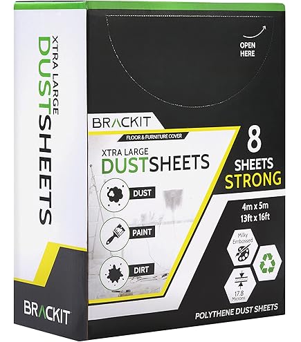 Cotton Dust Sheets For Painting And Decorating Paint Sheets Drop Cloth Painting Paint Cover Sheets Dust Sheets For Furniture Washable And Reusable Cotton 12ft X 9ft 3 50m X 2 60m - View #8