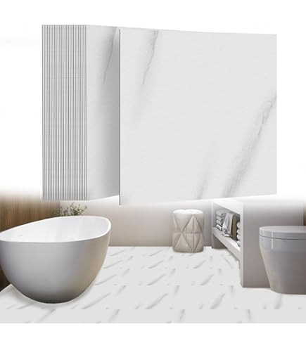 Mysflosy Vinylvloer, zelfklevend, pvc-vloerbedekking in hout-look, waterdicht, grijze eikenkleur, 15,24 x 91,44 cm, vinyl vloerbedekking, 16 planken, afdekking 2,23 m²