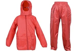 DRY KIDS Waterproof Suit - Comprising of Waterproof Packaway Jacket and Waterproof Over Trousers
