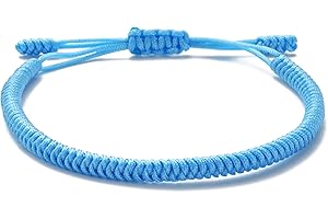 LUCKY BUDDHIST – Portafortuna Braccialetto + Regalo Buddista! Tibetano Amicizia Color Corda Bracciale. Per uomo donna adolescenti. Dimensione regolabile, Fatto a Mano